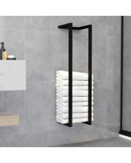 Porte-serviette Noir 25x20x95 cm Fer | Mobilier & Déco