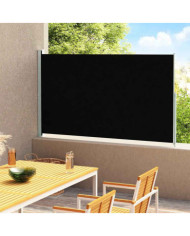 Auvent latéral rétractable de patio 220x300 cm Noir | Mobilier & Déco