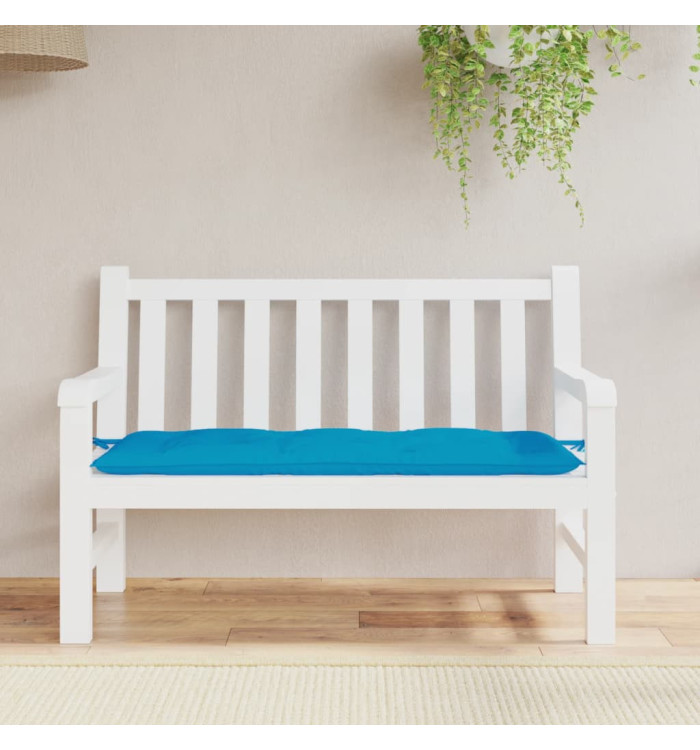 Coussin de banc de jardin bleu clair 120x50x7 cm tissu oxford | Mobilier & Déco