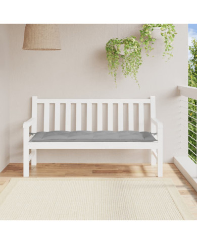 Coussin de banc de jardin gris 150x50x7 cm tissu oxford | Mobilier & Déco