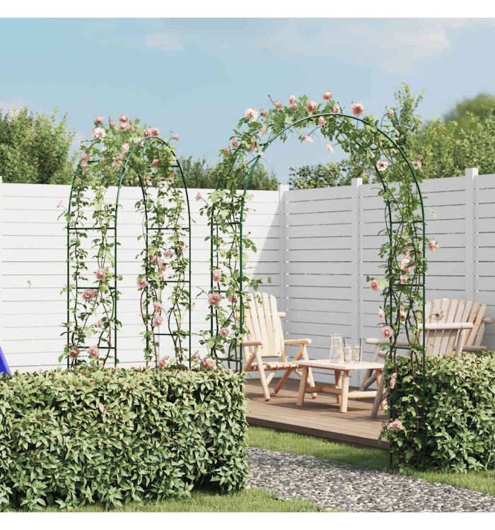 Arche de jardin 2 pcs pour plantes grimpantes | Mobilier & Déco