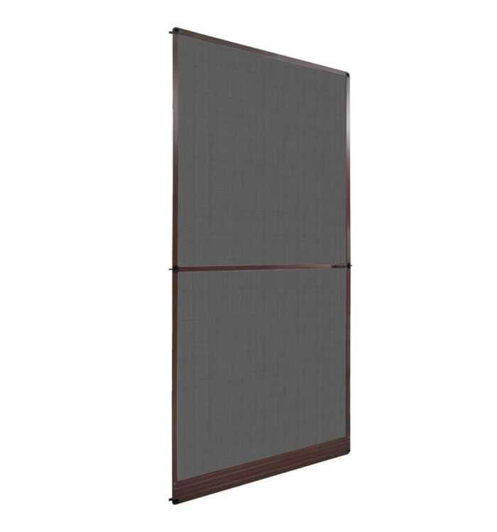 Moustiquaire à charnière pour portes Marron 120x240 cm | Mobilier & Déco