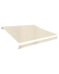 Toit d'auvent Toile Crème 4x3 m (Cadre non inclus) | Mobilier & Déco