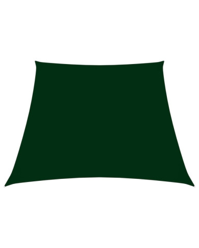 Voile de parasol Tissu Oxford trapèze 2/4x3 m Vert foncé | Mobilier & Déco