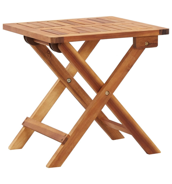 Table pliable de jardin 40x40x40 cm Bois d'acacia massif | Mobilier & Déco