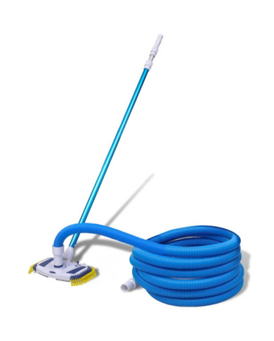 Aspirateur de piscine avec manche télescopique et tuyau | Mobilier & Déco