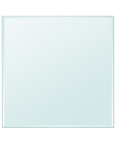 Dessus de table carré en verre trempé 800 x 800 mm | Mobilier & Déco