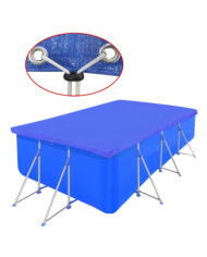 vidXL Couverture de piscine PE Rectangulaire 90 g/sqm 540 x 270 cm | Mobilier & Déco