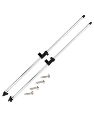 Poteaux de soutien de dessus Bimini 2 pcs Aluminium | Mobilier & Déco