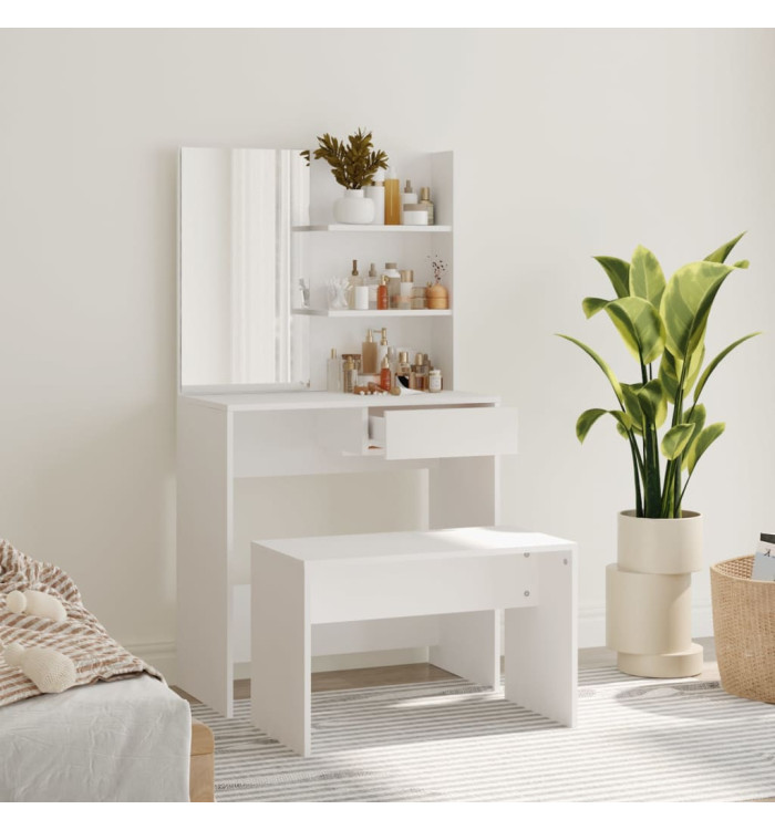 Ensemble de coiffeuse Blanc 74,5x40x141 cm | Mobilier & Déco