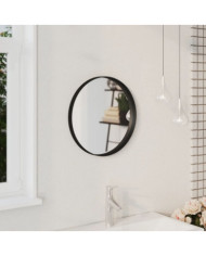 Miroir mural Noir 40 cm | Mobilier & Déco