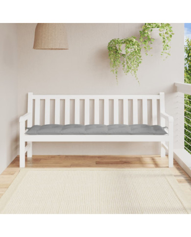 Coussin de banc de jardin gris 180x50x7 cm tissu oxford | Mobilier & Déco