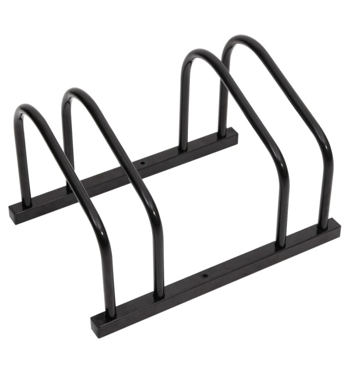 Porte-vélos pour 2 vélos noir acier | Mobilier & Déco