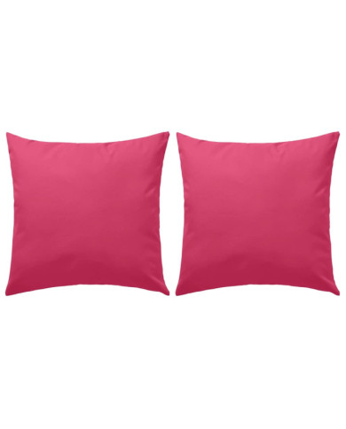 Oreillers d'extérieur lot de 2 45 x 45 cm Rose | Mobilier & Déco