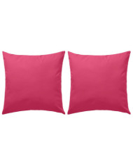 Oreillers d'extérieur lot de 2 45 x 45 cm Rose | Mobilier & Déco