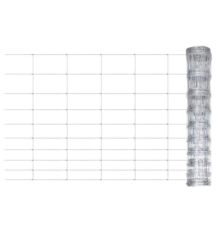 Clôture de jardin Acier galvanisé Argenté 50x1,2 m | Mobilier & Déco