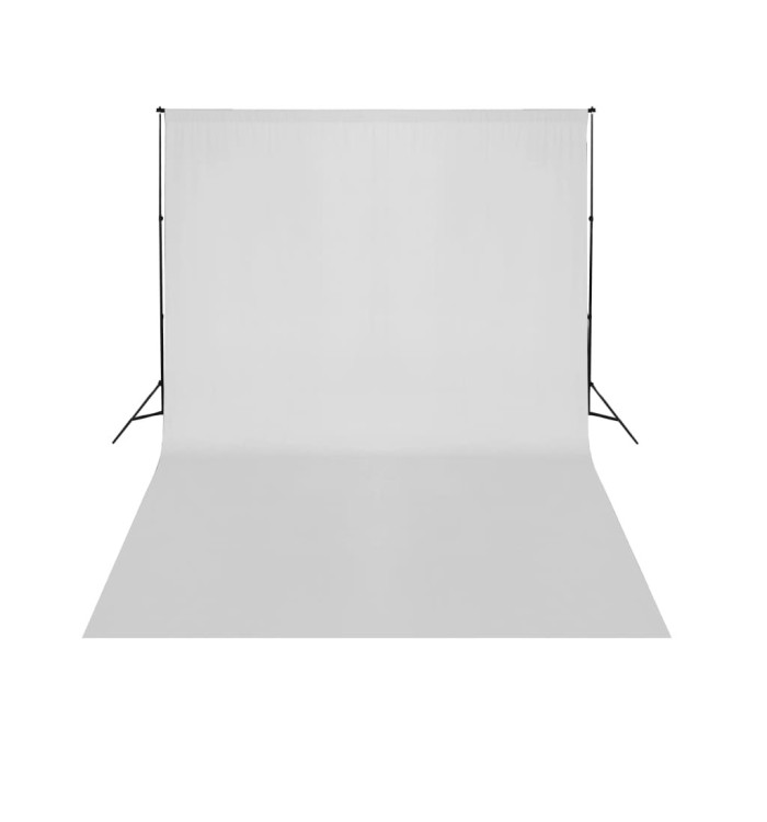 Support de fond télescopique et toile de fond blanc 3x5 m | Mobilier & Déco