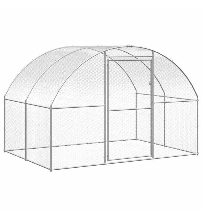 Poulailler d'extérieur 3x2x2 m Acier galvanisé | Mobilier & Déco