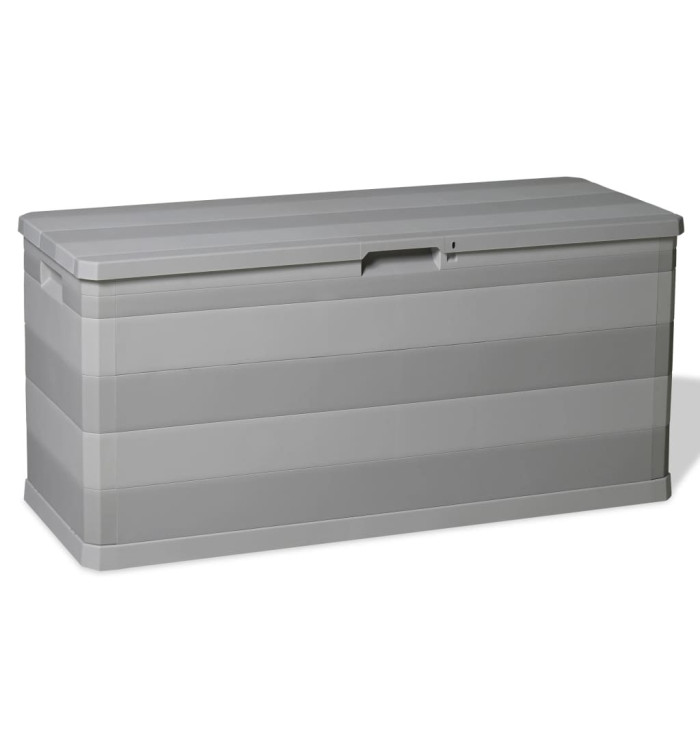 Boîte de rangement de jardin gris 117x45x56 cm | Mobilier & Déco