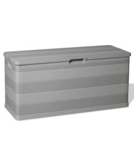 Boîte de rangement de jardin gris 117x45x56 cm | Mobilier & Déco