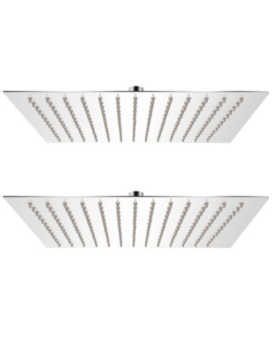 Pomme de douche plongeante 2 pcs 30x30 cm Acier inoxydable | Mobilier & Déco