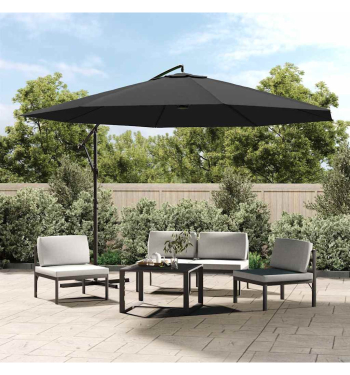 Parasol de jardin en porte-à-faux et poteau en aluminium | Mobilier & Déco