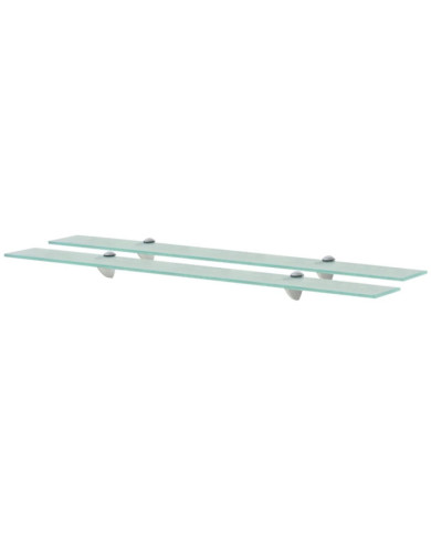 Étagères murales 2 pcs Verre 90 x 10 cm 8 mm | Mobilier & Déco