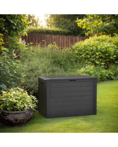 Boîte de rangement de jardin Anthracite 78x44x55 cm | Mobilier & Déco