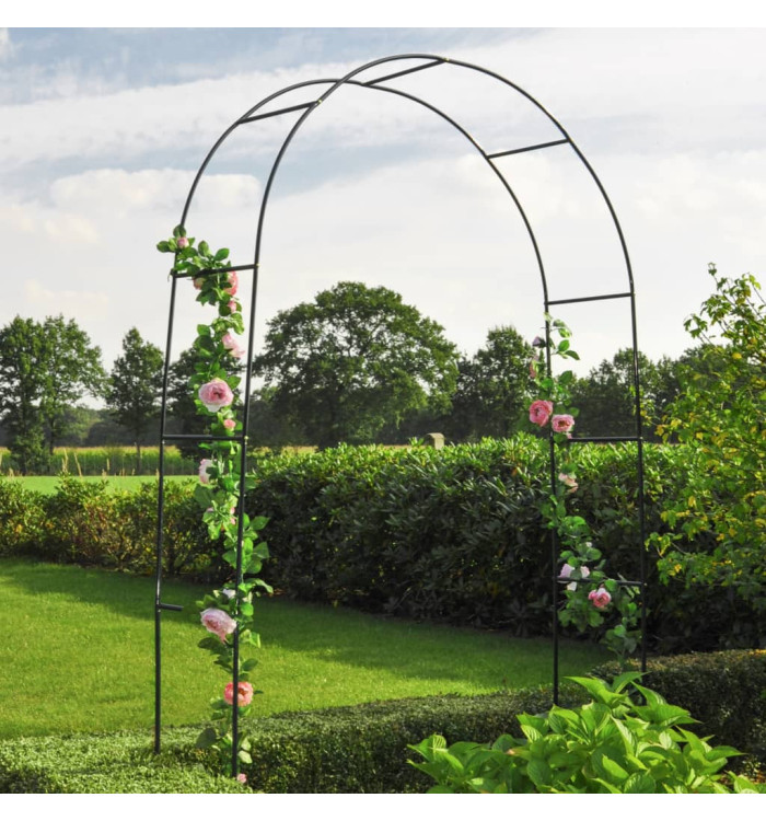 HI Voûte de rosiers Vert 140 x 38 x 240 cm Acier | Mobilier & Déco