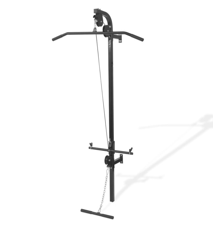 Appareil de musculation mural avec 2 poulies | Mobilier & Déco