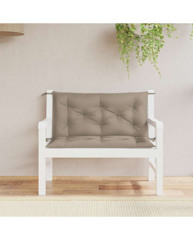 Coussin de banc de jardin taupe 100x(50+50)x7 cm tissu oxford | Mobilier & Déco