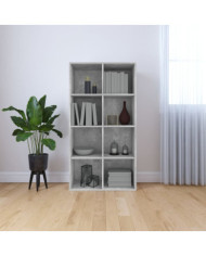 Bibliothèque/Buffet Gris béton 66x30x130 cm Bois d’ingénierie | Mobilier & Déco