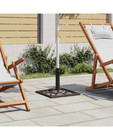 Socle de parasol Bronze 44x44x31 cm Fonte | Mobilier & Déco
