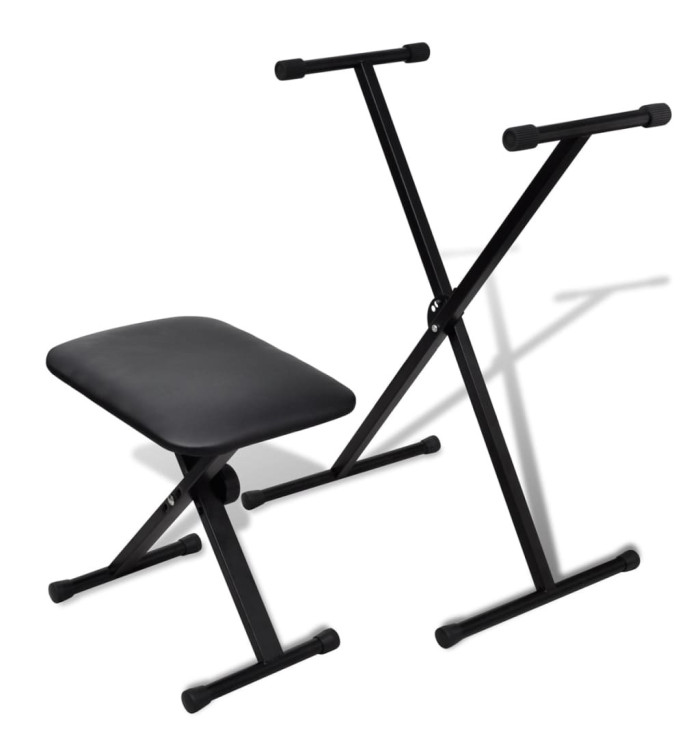 Ensemble de tabouret et support réglable de piano | Mobilier & Déco