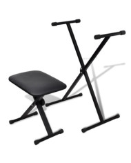 Ensemble de tabouret et support réglable de piano | Mobilier & Déco