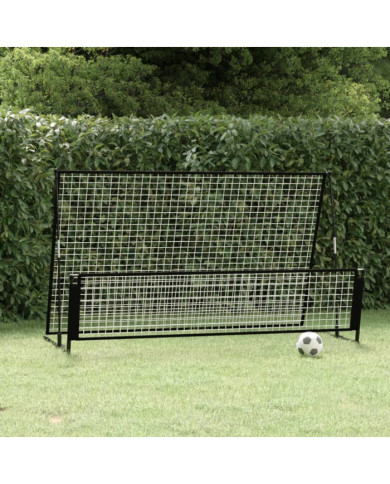 But de football de rebondissement 2 en 1 202x104x120 cm Acier | Mobilier & Déco