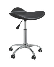 Chaise pivotante à manger Noir Similicuir | Mobilier & Déco