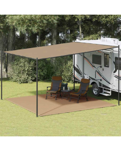 Tapis de tente 400x400 cm Taupe | Mobilier & Déco