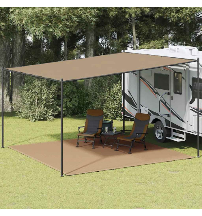 Tapis de tente 400x400 cm Taupe | Mobilier & Déco
