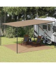 Tapis de tente 400x400 cm Taupe | Mobilier & Déco
