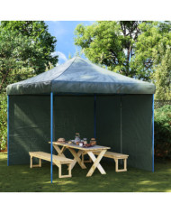 Paroi de tente réception 2 pcs avec fermeture éclair PE Vert | Mobilier & Déco