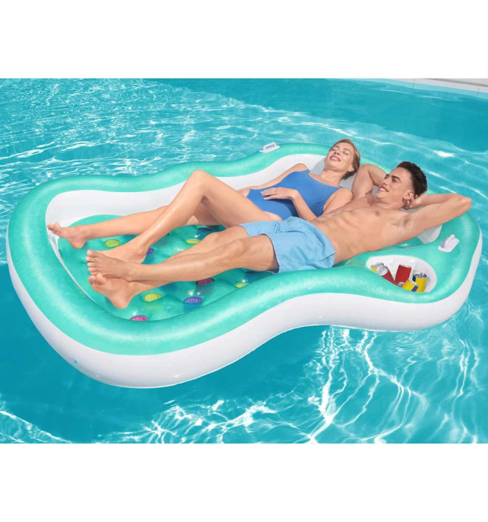 Bestway Salon de piscine Double Designer 224x174 cm | Mobilier & Déco