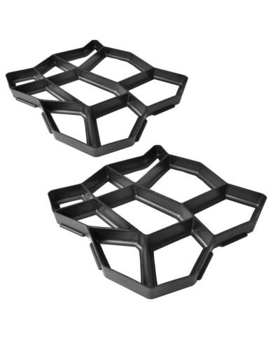 Moule de pavé de jardin 42 x 42 x 4 cm 2 pcs | Mobilier & Déco