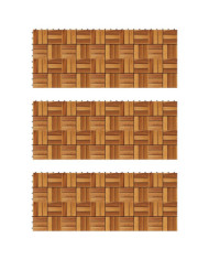Kit de tuiles de plancher en acacia 30 x 30 cm 30 pcs | Mobilier & Déco