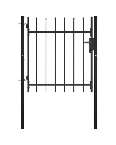 Portail avec haut sous forme de lance 100x75 cm | Mobilier & Déco