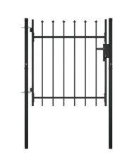 Portail avec haut sous forme de lance 100x75 cm | Mobilier & Déco