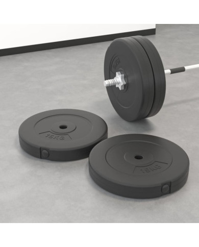 Plaques de poids 2 pcs 30 kg Béton | Mobilier & Déco
