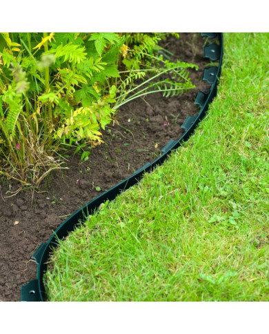 Nature Bordure de jardin 5 cm x 10 m Vert | Mobilier & Déco