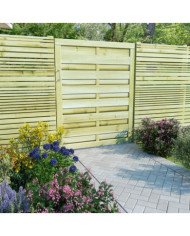 Portillon Bois de pin imprégné 100x125 cm Vert | Mobilier & Déco