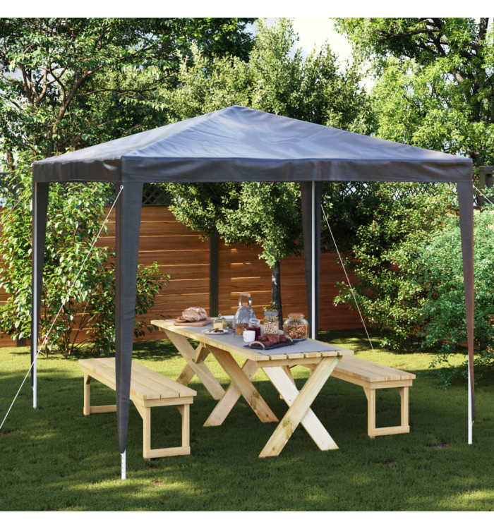 Tente de réception professionnelle 2,5x2,5 m Anthracite 90 g/m² | Mobilier & Déco